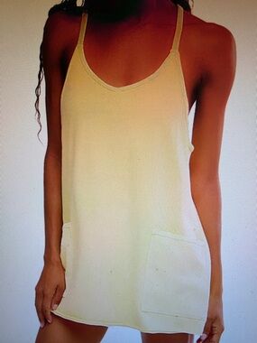 Free People Sunlit Yellow mini dress